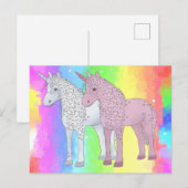 Carte Postale Licorne étoilée (Devant / Derrière)