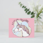 Carte Postale Licorne fantaisiste de rêve (Debout devant)