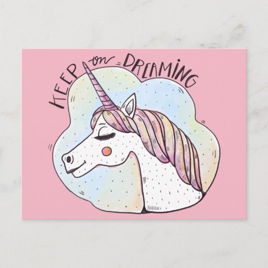 Carte Postale Licorne fantaisiste de rêve (Devant)