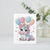 Carte Postale Licorne mignonne (Debout devant)