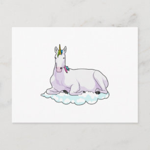 Carte Postale Licorne sur Nuage