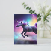 Carte Postale Licorne Violette Magnifique (Debout devant)