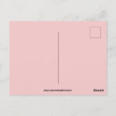 Carte postale Licorne Violette & Papillons (Dos)