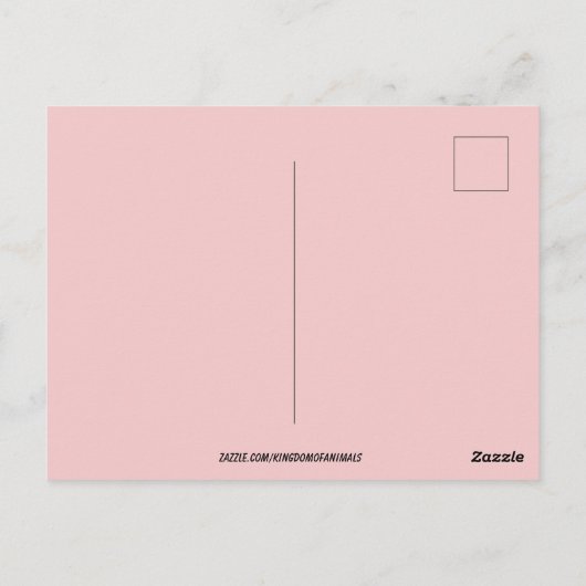 Carte postale Licorne Violette & Papillons (Dos)