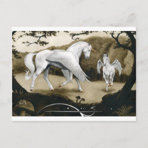 Carte Postale Licornes