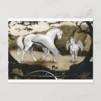 Carte Postale Licornes