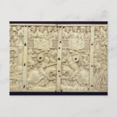 Carte Postale Lid d'un cercueil représentant un tournoi (Devant)