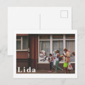 Carte Postale Lida Belarus Architecture Rue 3 Générations (Devant / Derrière)