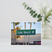 Carte Postale Lido Beach, Sarasota, Floride panneau photo (Debout devant)
