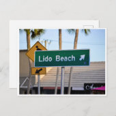 Carte Postale Lido Beach, Sarasota, Floride panneau photo (Devant / Derrière)