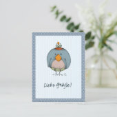 Carte Postale Liebe Grüße ! (Debout devant)