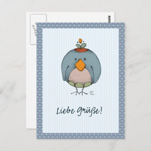 Carte Postale Liebe Grüße ! (Devant / Derrière)