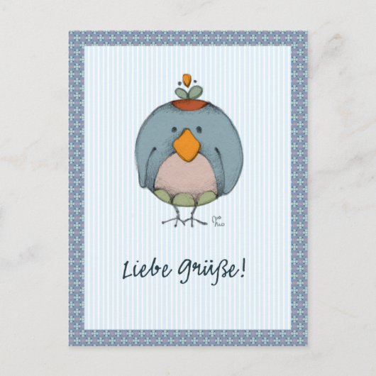 Carte Postale Liebe Grüße ! (Devant)