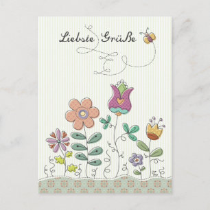 Carte Postale Liebste Grüße