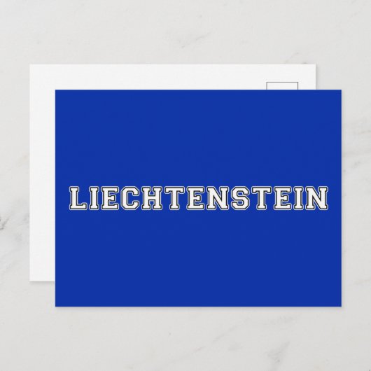 Carte Postale Liechtenstein (Devant / Derrière)
