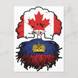 Carte Postale Liechtenstein Canada Tree