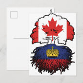 Carte Postale Liechtenstein Canada Tree (Devant / Derrière)