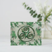 Carte Postale Lierre Triskel de malachite (Debout devant)
