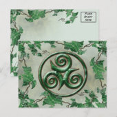 Carte Postale Lierre Triskel de malachite (Devant / Derrière)