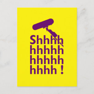 Carte Postale Lieu amusant Sound Recordist Shhhh