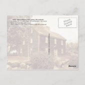 Carte Postale Lieu de naissance de John Adams, Massachusetts (Dos)