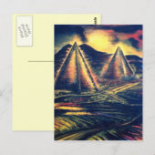 Carte Postale Lieu De Repos, Pyramides (Devant / Derrière)