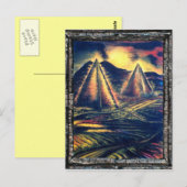 Carte Postale Lieu De Repos, Pyramides (Devant / Derrière)