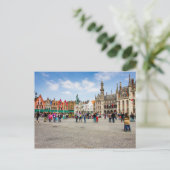 Carte Postale Lieu du marché de Bruges Photographie (Debout devant)