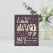 Carte Postale Lieux célèbres de Minneapolis, Minnesota. (Debout devant)