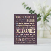 Carte Postale Lieux célèbres d'Indianapolis, Indiana. (Debout devant)