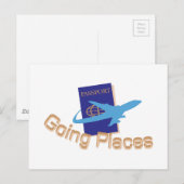 Carte Postale Lieux De Déplacement (Devant / Derrière)