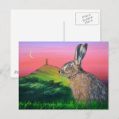 Carte Postale Lièvre de Glastonbury (Devant / Derrière)