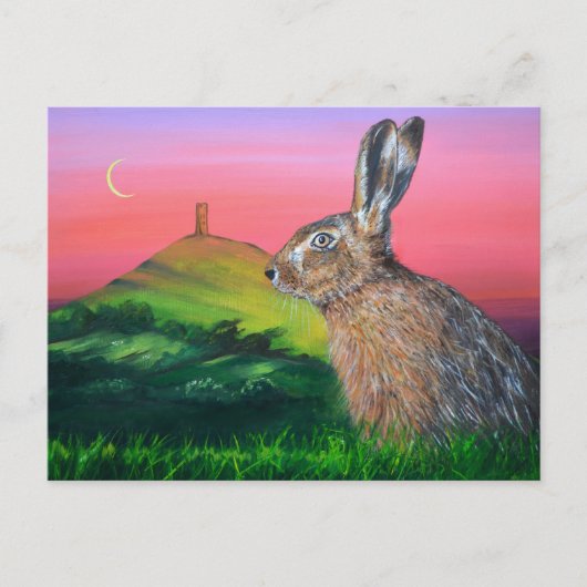 Carte Postale Lièvre de Glastonbury (Devant)