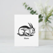 Carte Postale Lièvre (lapin) (Debout devant)