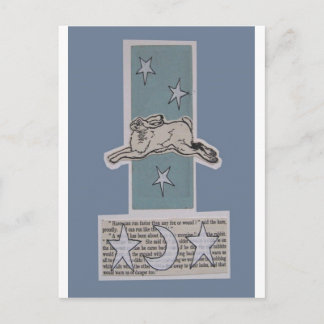 Carte Postale lièvre lune