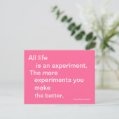 Carte postale Life Experiment Quotable (Debout devant)