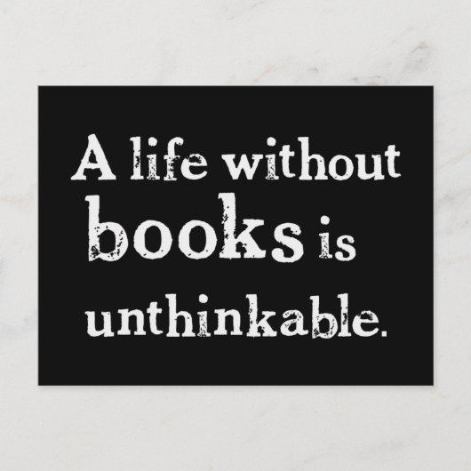 Carte postale Life Without Books (Devant)