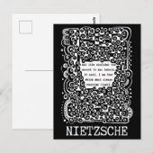 Carte Postale Lifes SECRET citation de Nietzsche (Devant / Derrière)