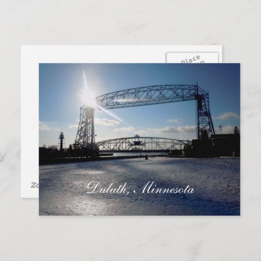 Carte Postale Liftbridge, Duluth, Minnesota (Devant / Derrière)