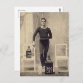 Carte Postale Lifter poids vintage (Devant / Derrière)