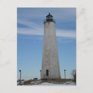 Carte Postale Lighhouse New Haven CT Harbour à cinq miles Point