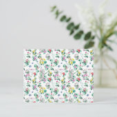 Carte Postale Light Floral Pattern (Debout devant)