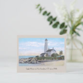 Carte Postale Light House New London CT (Debout devant)