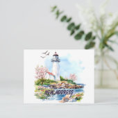 Carte Postale Light House  We Moved New Home Moving New Root (Debout devant)