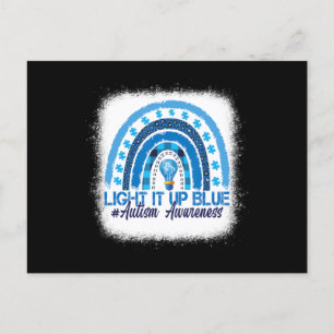 Carte Postale Light It Up Blue Rainbow