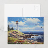 Carte Postale Lighthouse Beach Et Bird (Devant / Derrière)