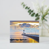 Carte Postale Lighthouse Lake Superior (Debout devant)