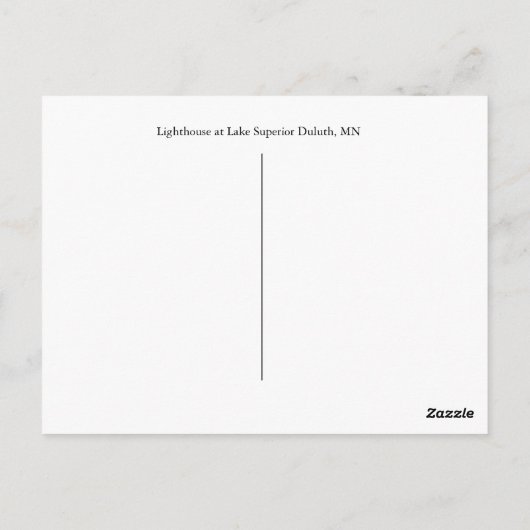 Carte Postale Lighthouse Lake Superior (Dos)