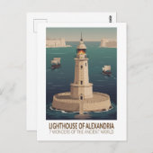 Carte Postale Lighthouse of Alexandria 7 Wonders of the World (Devant / Derrière)