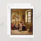 Carte Postale Lighting the Stove, 1886 (Devant / Derrière)